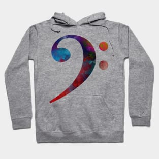 bass clef #bassclef Hoodie